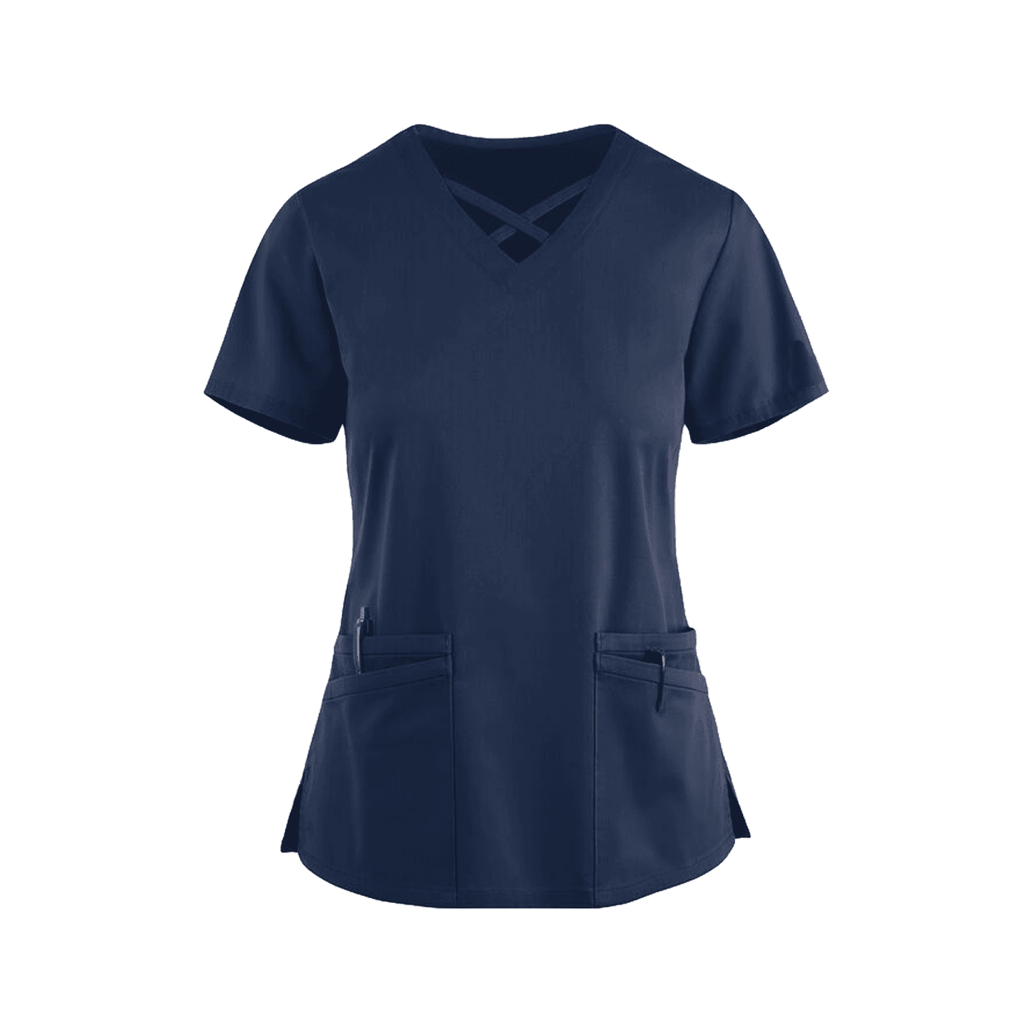 Medical Top Ceris With Stripes Dark Blue - women's medical tops