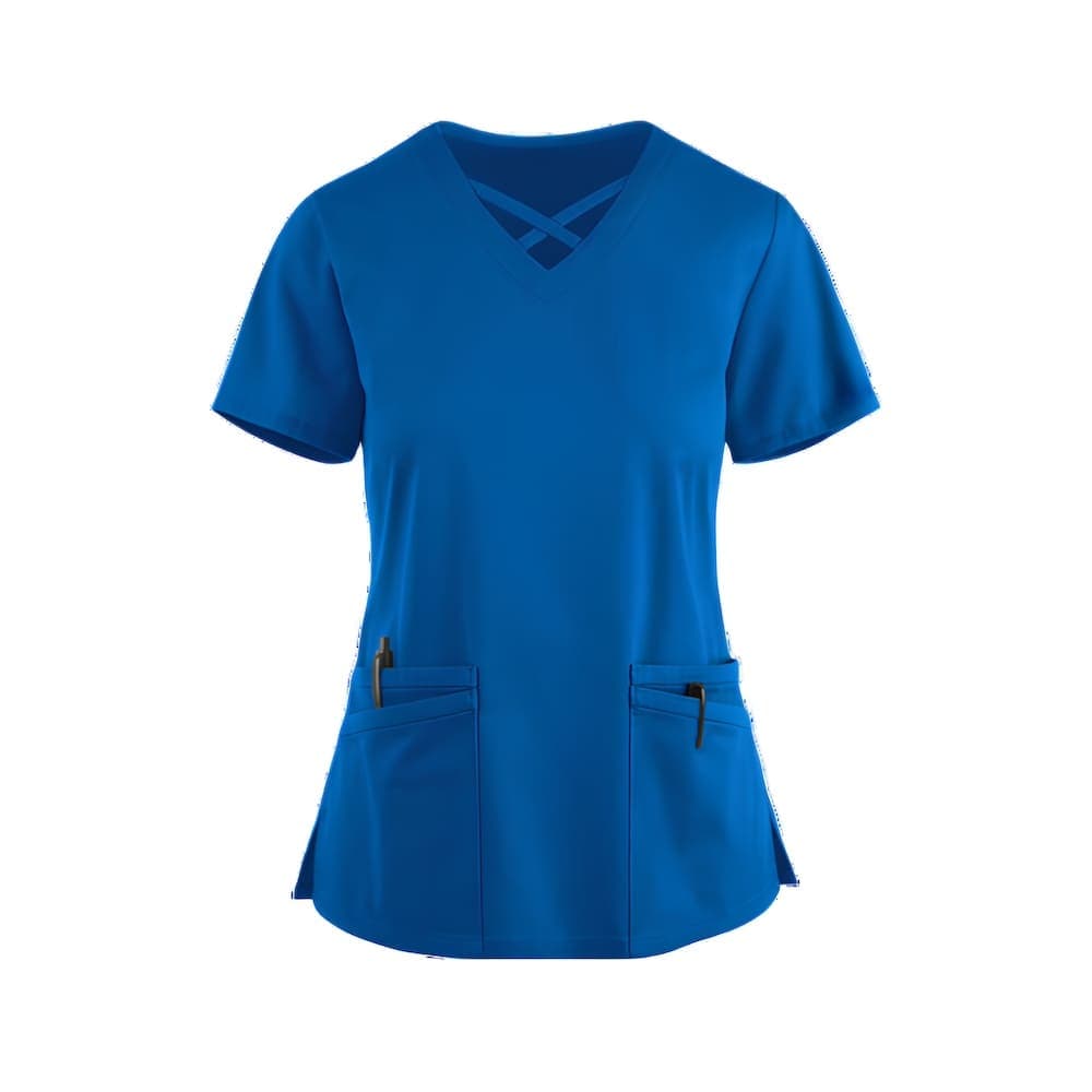 Medical Top Ceris with Stripes Blue - women's medical tops