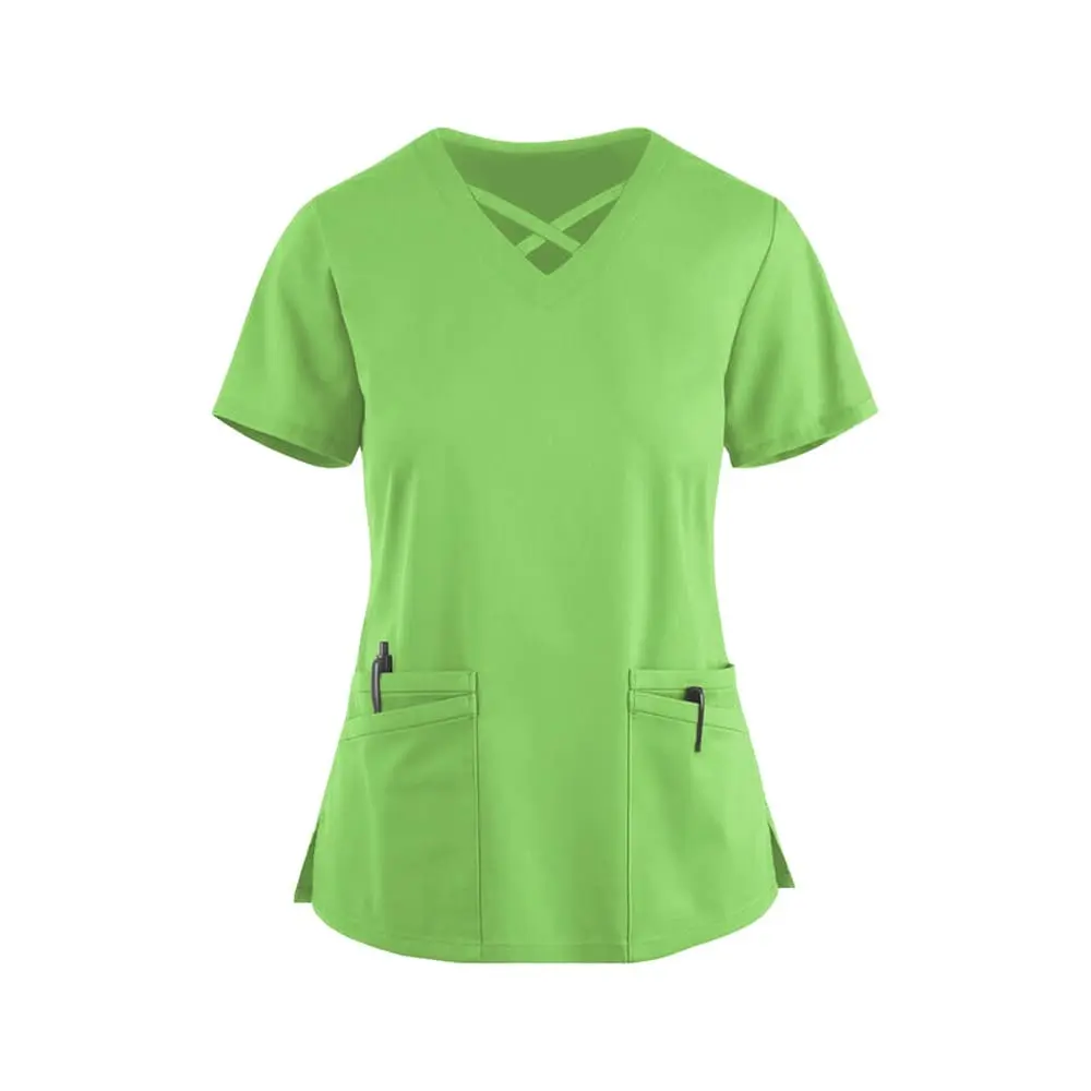 Medical Top Ceris with Stripes Green - women's medical tops