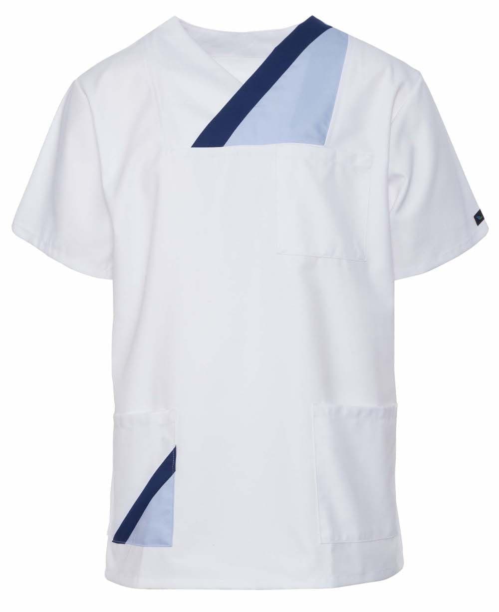 Medical Top Hani Short Sleeve White CN/N - women's medical tops