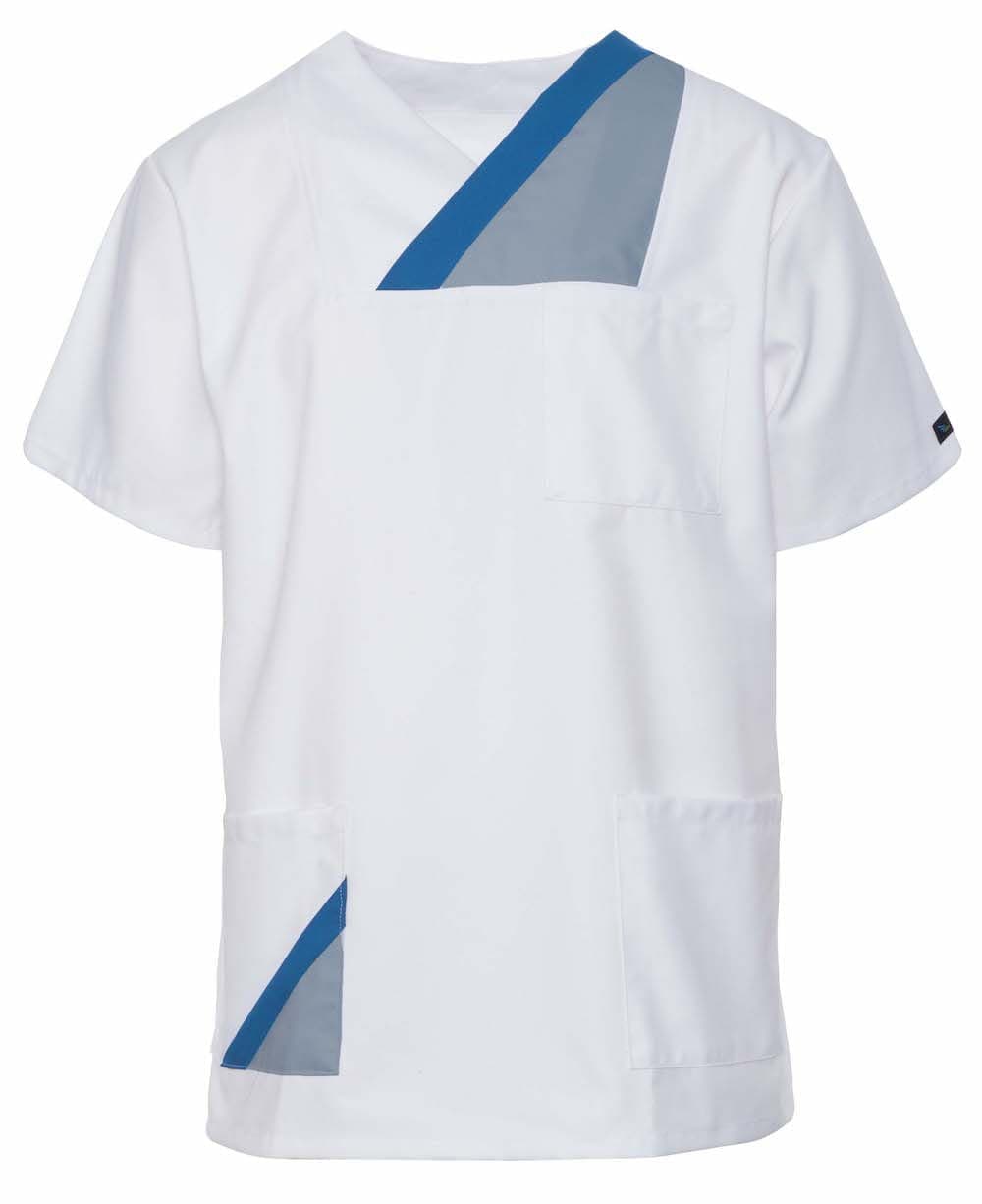 Medical Top Hani Short Sleeve White N/S - women's medical tops