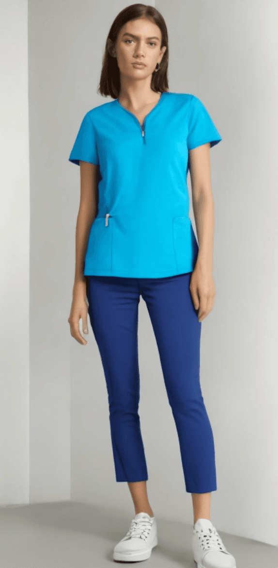 Medical Top Iwa Short Sleeve Jade - women's medical tops