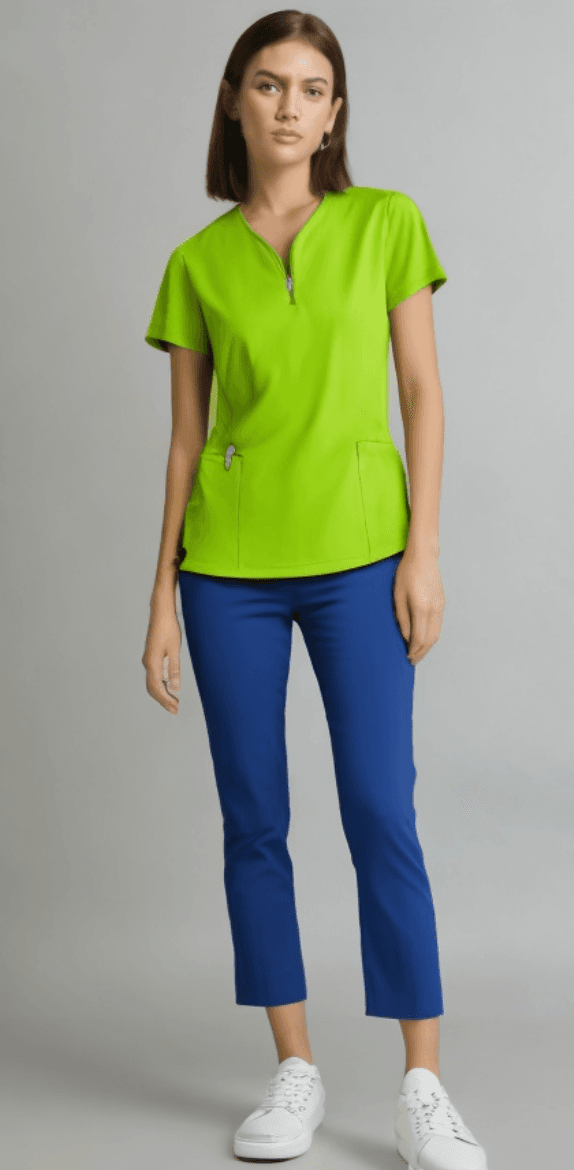 Medical Top Iwa Short Sleeve Green - women's medical tops