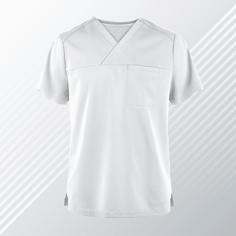 Surgical Top MINDIN - White - men's medical tops