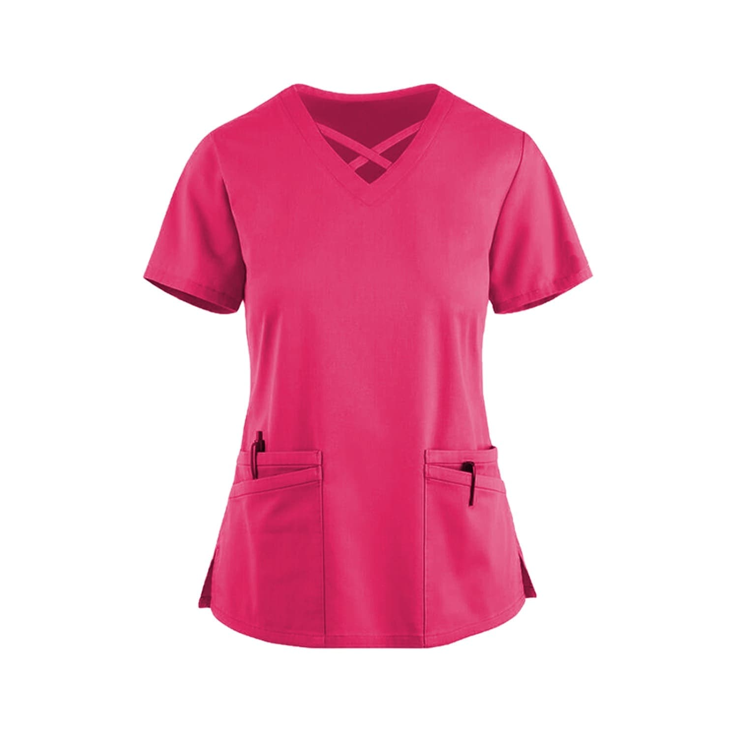Medical Blouse Ceris With Stripes Pink - women's medical blouses