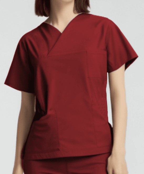 Red LITE-MAX Surgical Blouse - surgical blouses