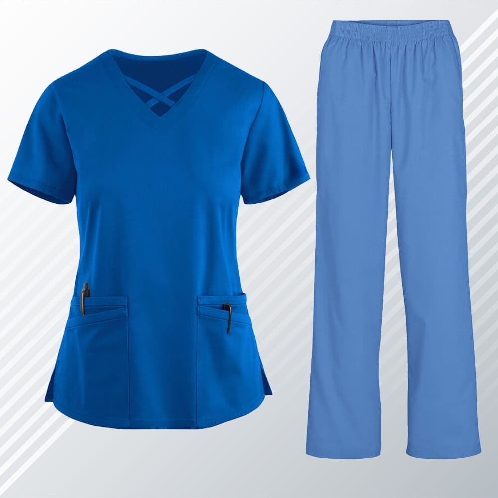Ceris/Classic Set Blue and Light Blue - women's medical set