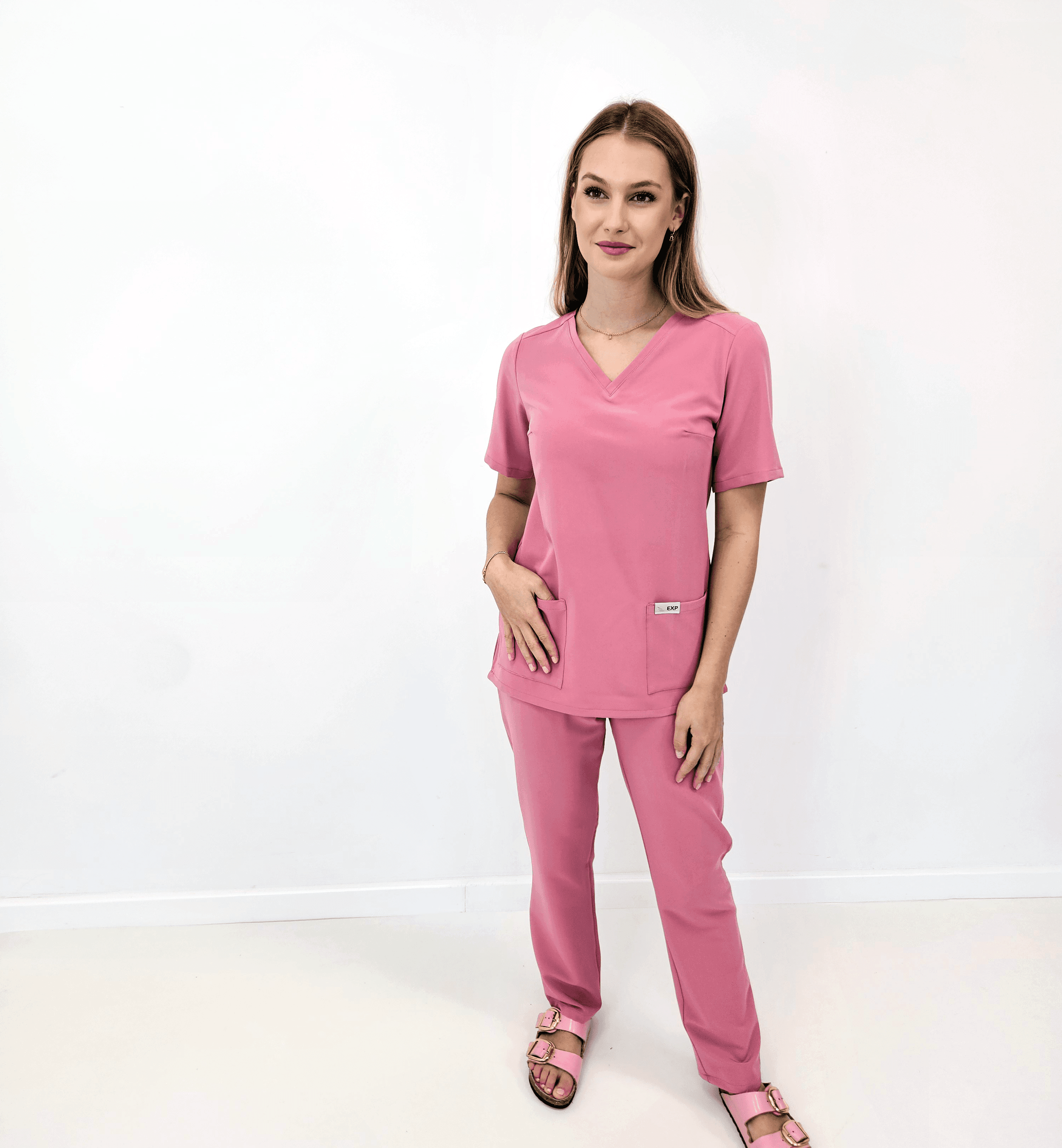 Medical Set Scrub VELVET PINK - women's medical set