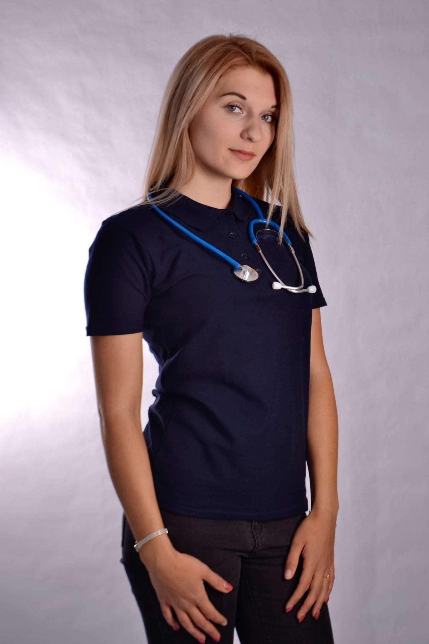 Polo Shirt Ariana Dark Blue - medical polo shirts