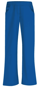 Medical Trousers Pingi Two Pockets Mock Fly Blue - women's medical trousers