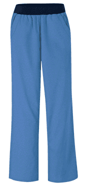 Medical Trousers Uni Elastic Waist Light Blue - women's medical trousers