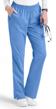 Medical Trousers Waist Two Pockets Elastic Light Blue - men's medical trousers