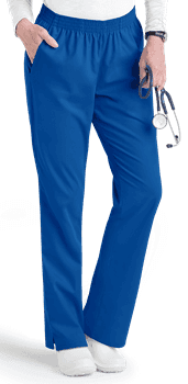 Medical Trousers Waist Two Pockets Elastic Blue - men's medical trousers